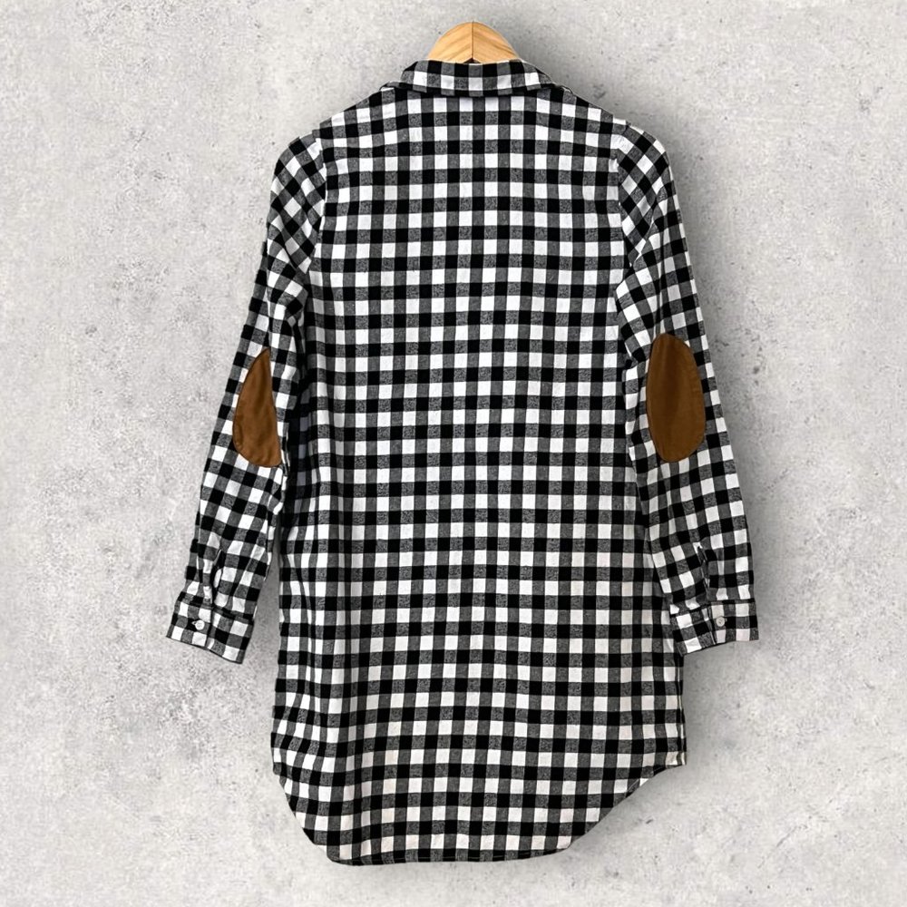 Sherish Women's Dress Shirt Button Down Gingham Size S Long Sleeve - Picture 2 of 5